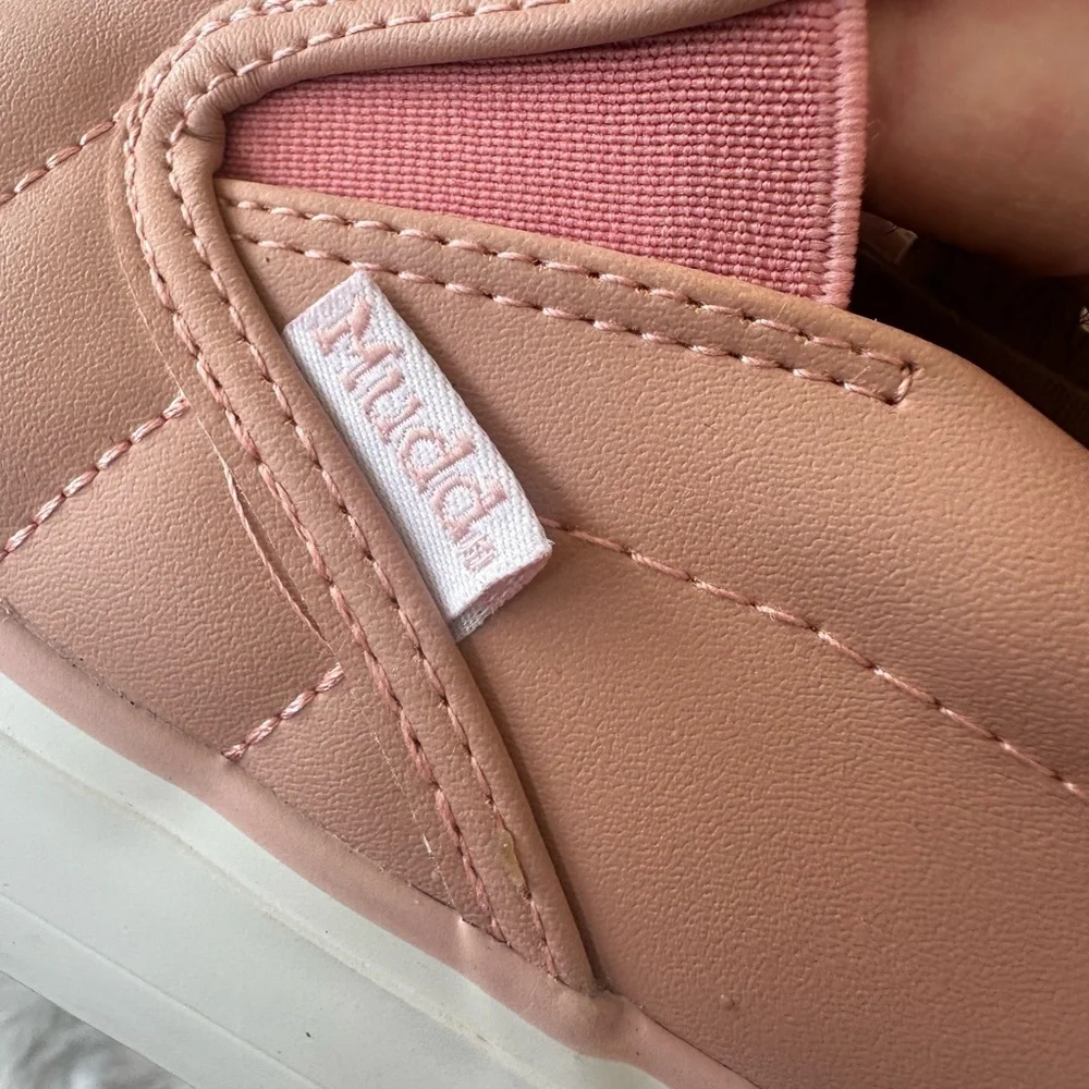 Mudd Pink Quilted Slip-On Sneakers